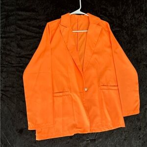 Vibrant Orange Blazer